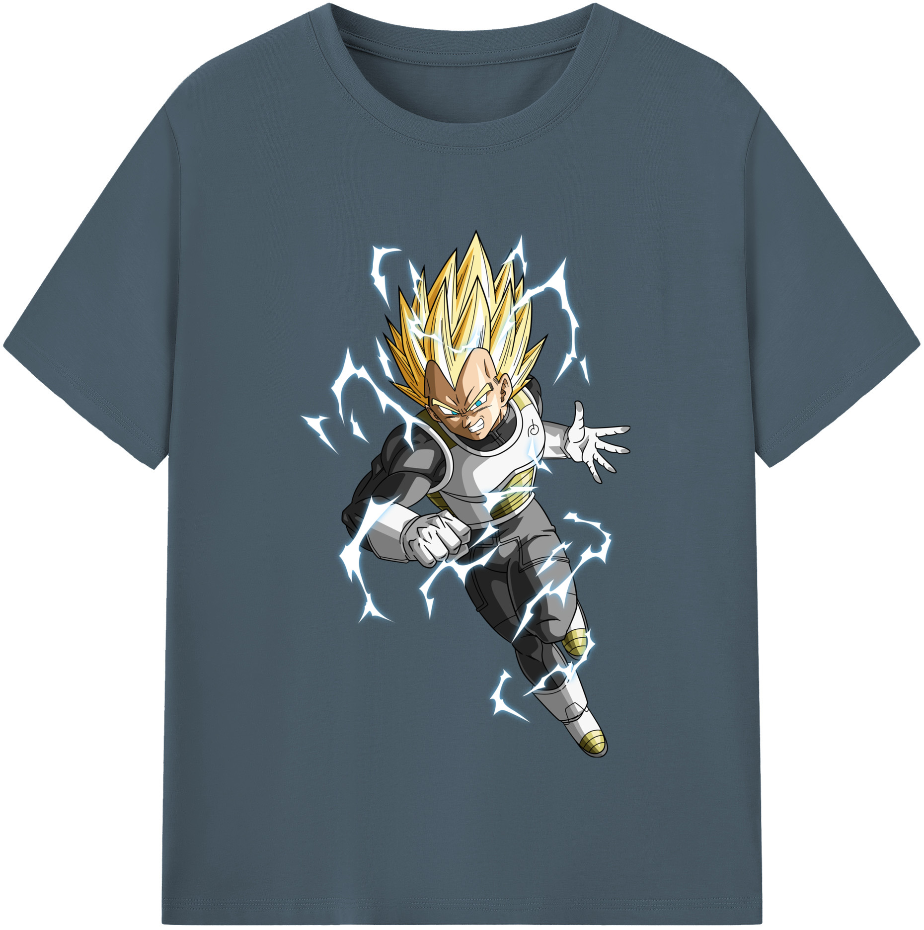（画像用） ドラゴンボール ベジータ四世（Bejīta Yonsei）DRAGON BALL Vegeta IV 綿100％半袖Tシャツ（フロントプリント）